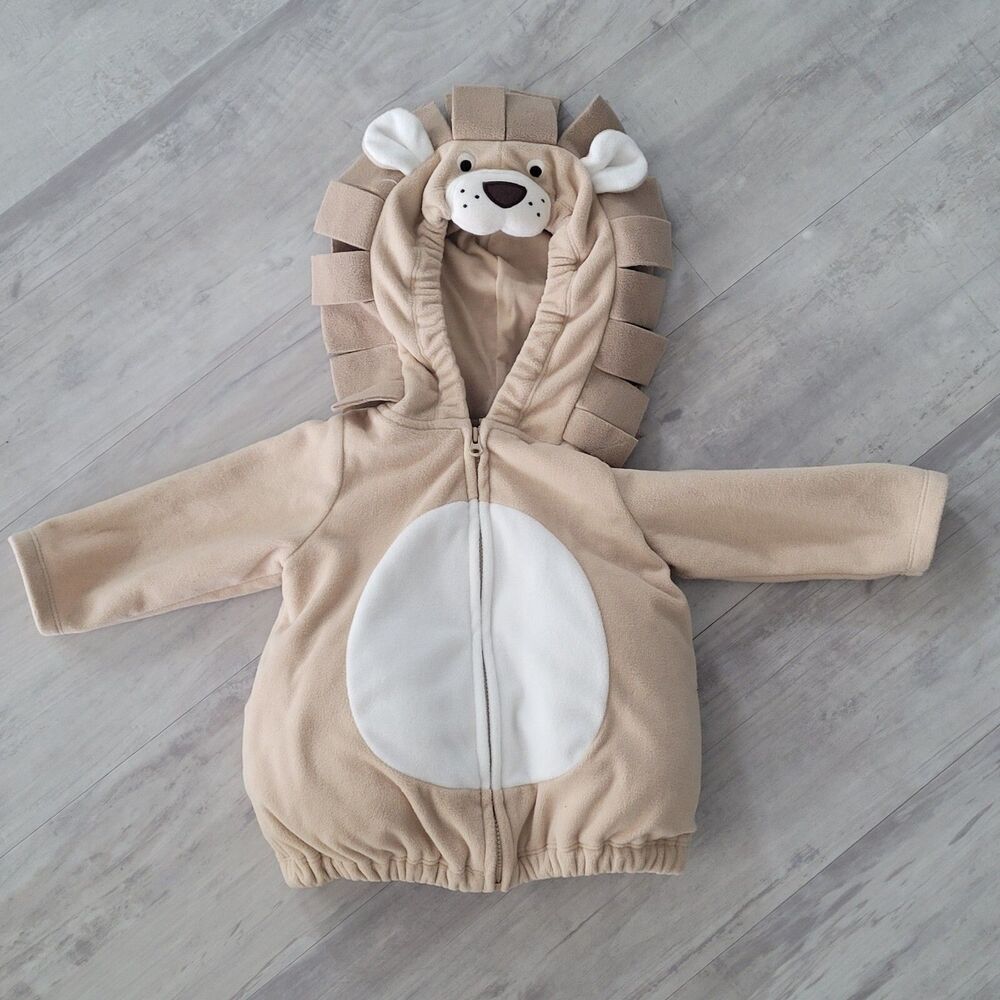 Carter’s Lion Cub Halloween Costume Size 6-9 Months Zip up Hoodie Sweat Jacket